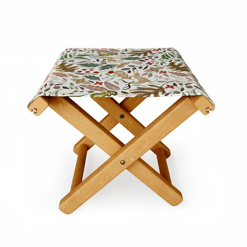 Marta Barragan Camarasa Christmas in the wild nature 2 Folding Stool