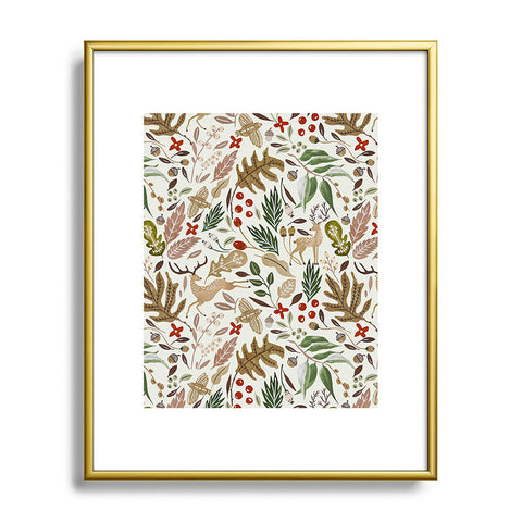 Marta Barragan Camarasa Christmas in the wild nature 2 Metal Framed Art Print