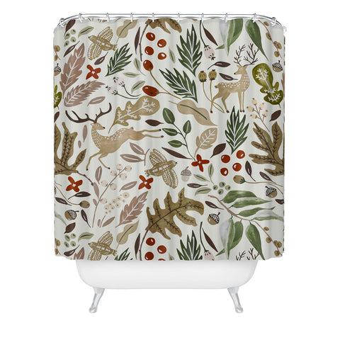Marta Barragan Camarasa Christmas in the wild nature 2 Shower Curtain