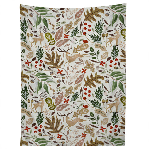 Marta Barragan Camarasa Christmas in the wild nature 2 Tapestry