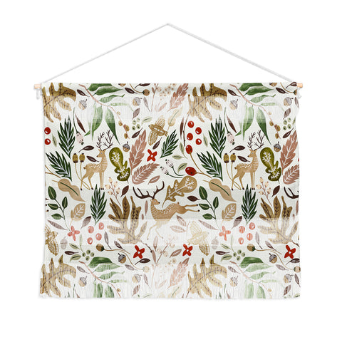 Marta Barragan Camarasa Christmas in the wild nature 2 Wall Hanging Landscape