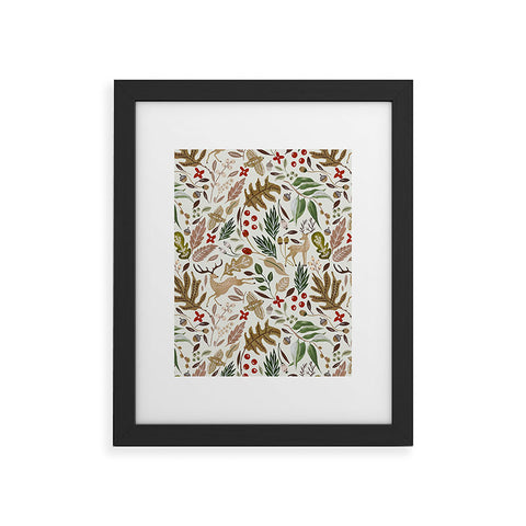 Marta Barragan Camarasa Christmas in the wild nature 2 Framed Art Print