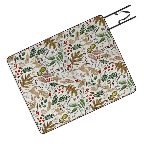 Marta Barragan Camarasa Christmas in the wild nature 2 Picnic Blanket