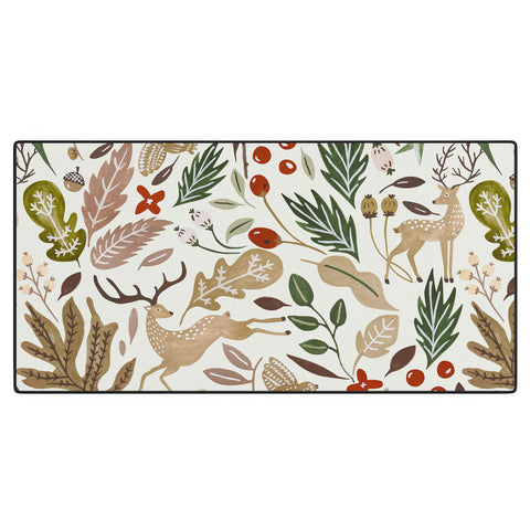 Marta Barragan Camarasa Christmas in the wild nature 2 Desk Mat