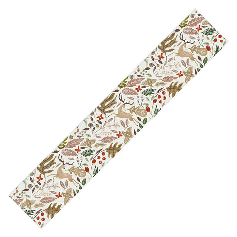 Marta Barragan Camarasa Christmas in the wild nature 2 Table Runner