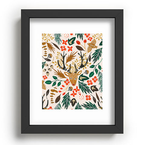Marta Barragan Camarasa Christmas in the wild nature Recessed Framing Rectangle