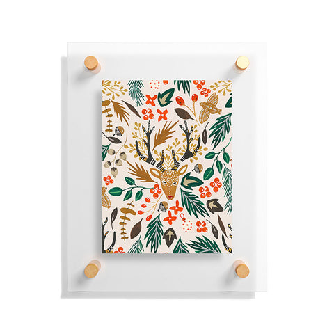 Marta Barragan Camarasa Christmas in the wild nature Floating Acrylic Print