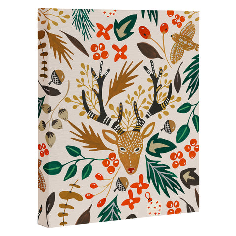 Marta Barragan Camarasa Christmas in the wild nature Art Canvas