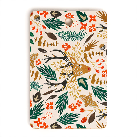 Marta Barragan Camarasa Christmas in the wild nature Cutting Board Rectangle