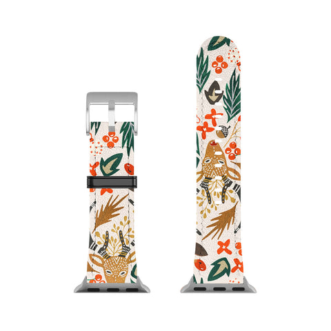 Marta Barragan Camarasa Christmas in the wild nature Apple Watch Band