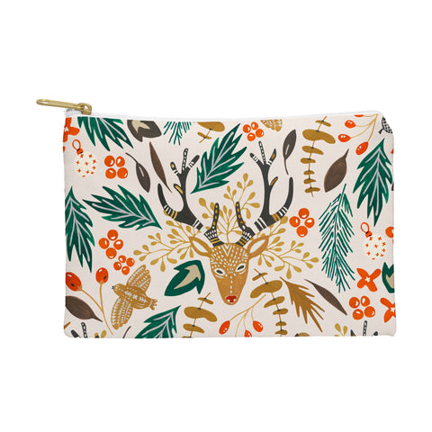 Marta Barragan Camarasa Christmas in the wild nature Pouch
