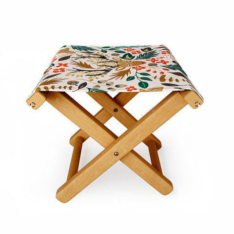 Marta Barragan Camarasa Christmas in the wild nature Folding Stool