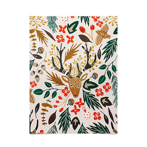 Marta Barragan Camarasa Christmas in the wild nature Poster
