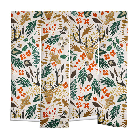 Marta Barragan Camarasa Christmas in the wild nature Wall Mural