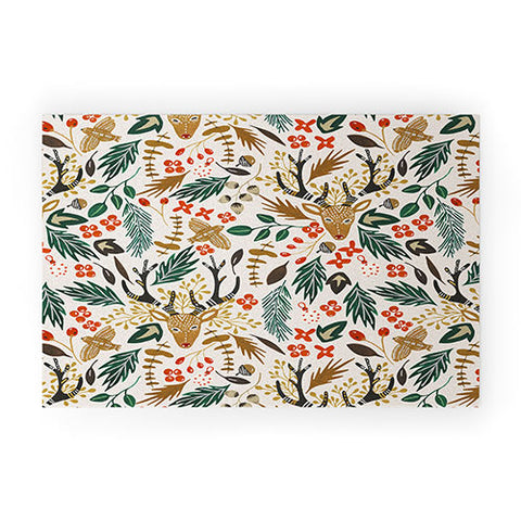 Marta Barragan Camarasa Christmas in the wild nature Welcome Mat