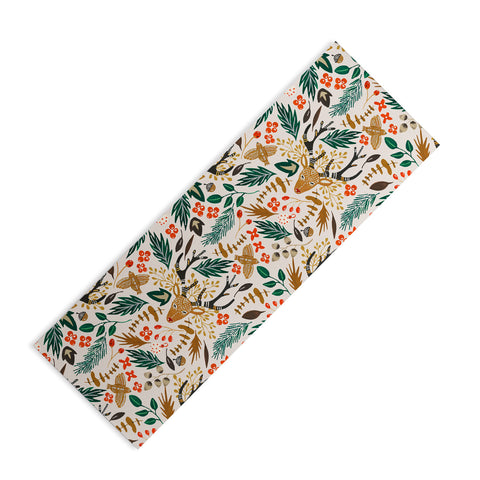 Marta Barragan Camarasa Christmas in the wild nature Yoga Mat