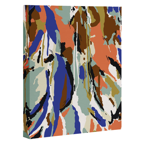 Marta Barragan Camarasa Color brushes composition Art Canvas