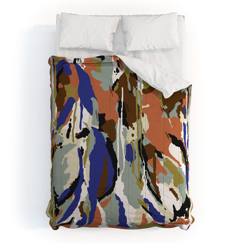 Marta Barragan Camarasa Color brushes composition Comforter