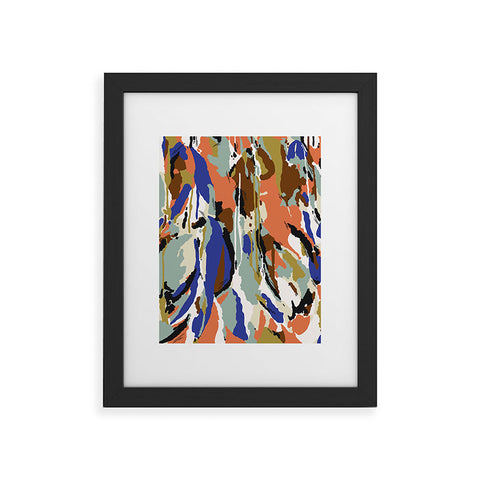 Marta Barragan Camarasa Color brushes composition Framed Art Print