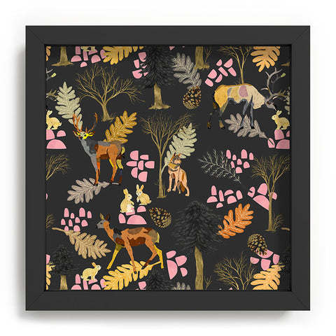 Marta Barragan Camarasa Colorful forest animals I Recessed Framing Square
