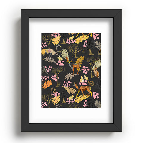 Marta Barragan Camarasa Colorful forest animals I Recessed Framing Rectangle