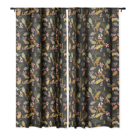 Marta Barragan Camarasa Colorful forest animals I Blackout Window Curtain