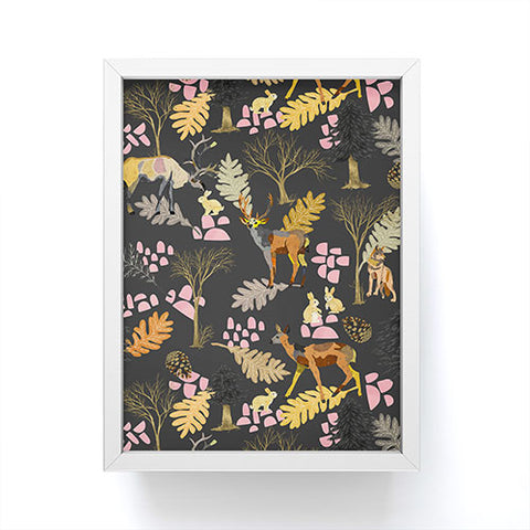 Marta Barragan Camarasa Colorful forest animals I Framed Mini Art Print