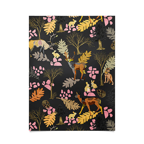 Marta Barragan Camarasa Colorful forest animals I Poster