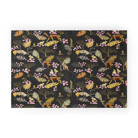 Marta Barragan Camarasa Colorful forest animals I Welcome Mat