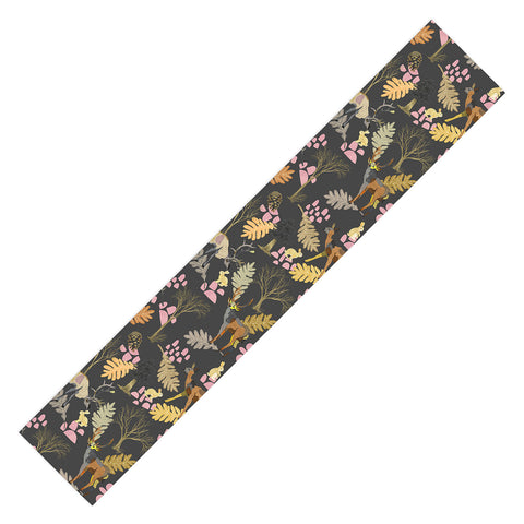 Marta Barragan Camarasa Colorful forest animals I Table Runner