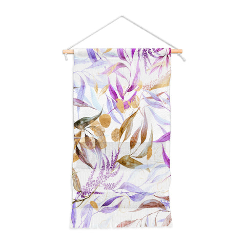 Marta Barragan Camarasa Colorful leaves and gold Wall Hanging Portrait