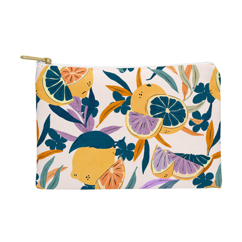 Marta Barragan Camarasa Colorful lemons and oranges F Pouch