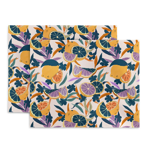 Marta Barragan Camarasa Colorful lemons and oranges F Placemat