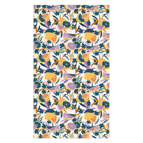 Marta Barragan Camarasa Colorful lemons and oranges F Tablecloth