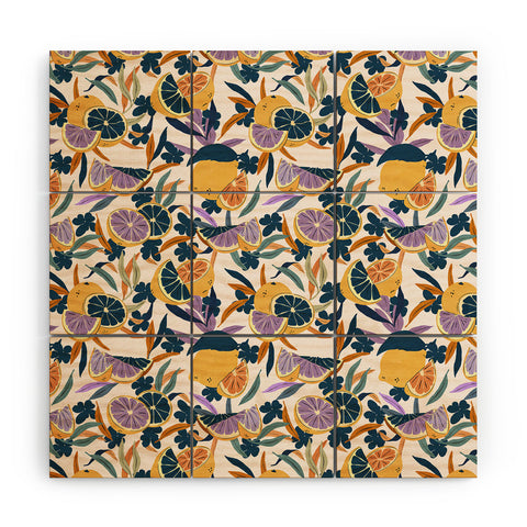 Marta Barragan Camarasa Colorful lemons and oranges F Wood Wall Mural