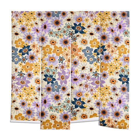 Marta Barragan Camarasa colorful lush wild garden F Wall Mural