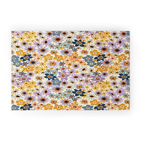 Marta Barragan Camarasa colorful lush wild garden F Welcome Mat