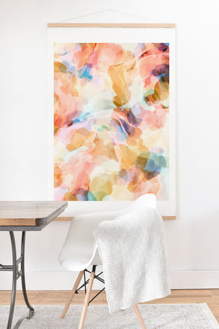Marta Barragan Camarasa Colorful shapes in waves Art Print And Hanger