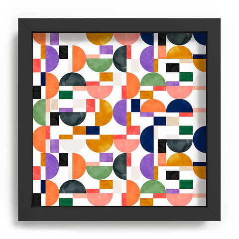 Marta Barragan Camarasa Colorful shapes pattern B8 Recessed Framing Square