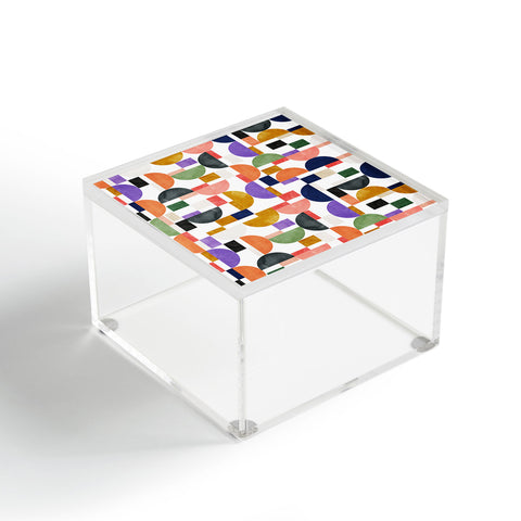 Marta Barragan Camarasa Colorful shapes pattern B8 Acrylic Box