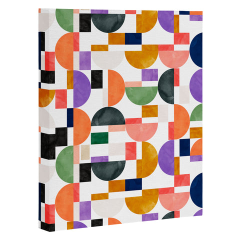 Marta Barragan Camarasa Colorful shapes pattern B8 Art Canvas