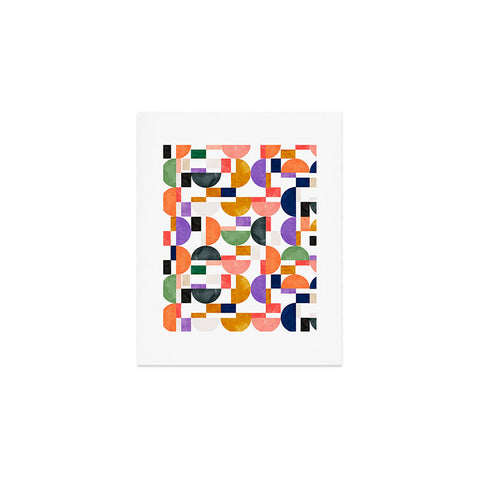 Marta Barragan Camarasa Colorful shapes pattern B8 Art Print