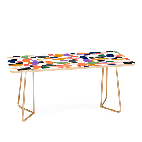 Marta Barragan Camarasa Colorful shapes pattern B8 Coffee Table