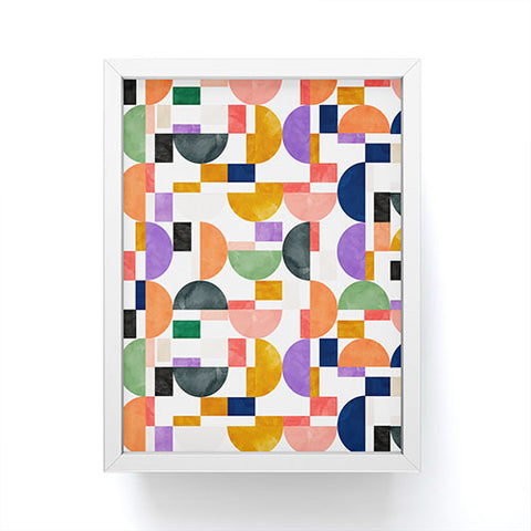 Marta Barragan Camarasa Colorful shapes pattern B8 Framed Mini Art Print