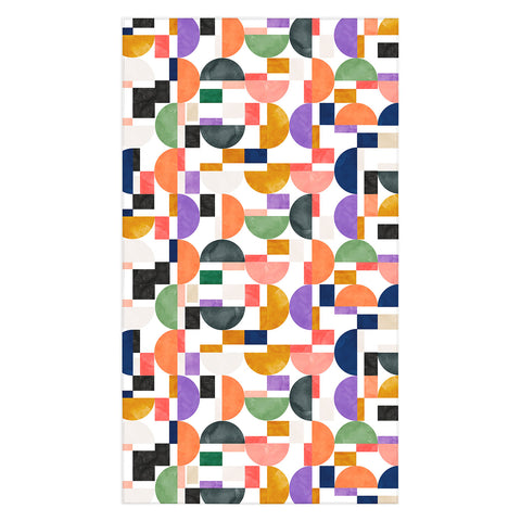 Marta Barragan Camarasa Colorful shapes pattern B8 Tablecloth