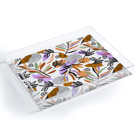 Marta Barragan Camarasa Colorful simple nature modern Acrylic Tray
