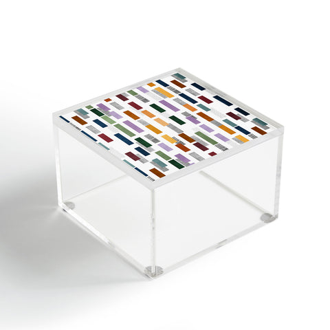 Marta Barragan Camarasa Colorful stripes and textures Acrylic Box
