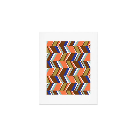 Marta Barragan Camarasa Colorful stripes retro 23 Art Print