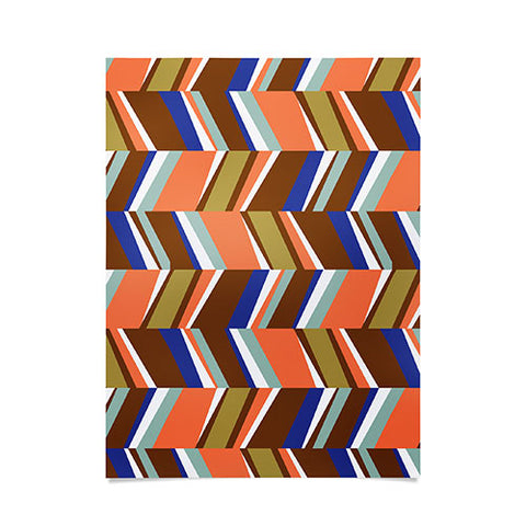 Marta Barragan Camarasa Colorful stripes retro 23 Poster