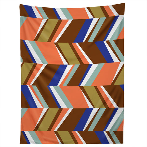 Marta Barragan Camarasa Colorful stripes retro 23 Tapestry